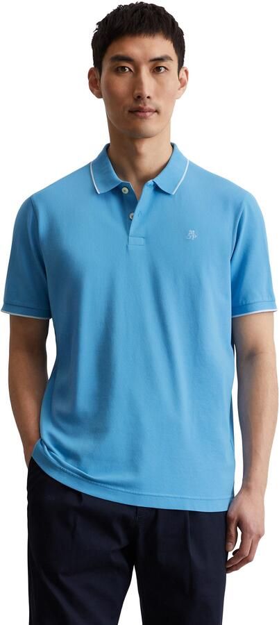Marc O'Polo Poloshirt van piqué regular fit contrasterende details - Foto 4
