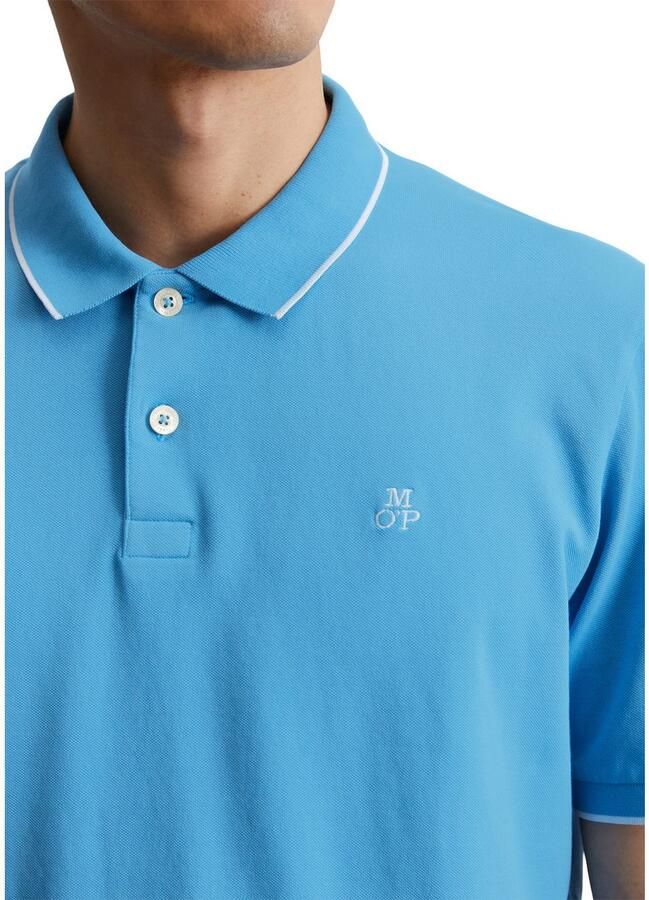 Marc O'Polo Poloshirt van piqué regular fit contrasterende details - Foto 2