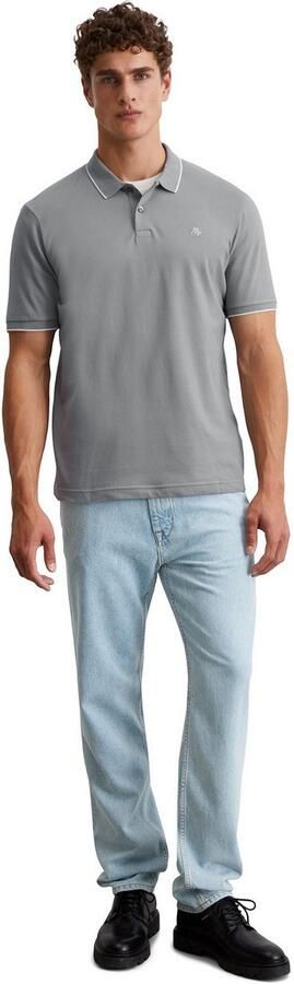 Marc O'Polo Poloshirt van piqué regular fit contrasterende details - Foto 4