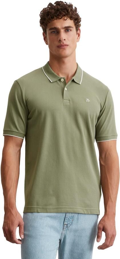 Marc O'Polo Poloshirt van piqué regular fit contrasterende details - Foto 5