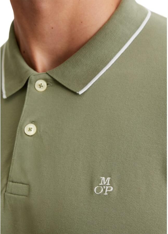 Marc O'Polo Poloshirt van piqué regular fit contrasterende details - Foto 2
