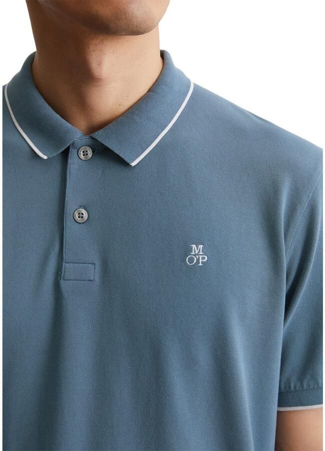 Marc O'Polo Poloshirt van piqué regular fit contrasterende details - Foto 2