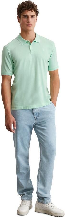 Marc O'Polo Poloshirt van piqué regular fit contrasterende details - Foto 4