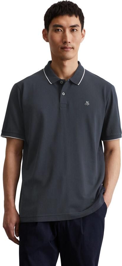 Marc O'Polo Poloshirt van piqué regular fit contrasterende details - Foto 4