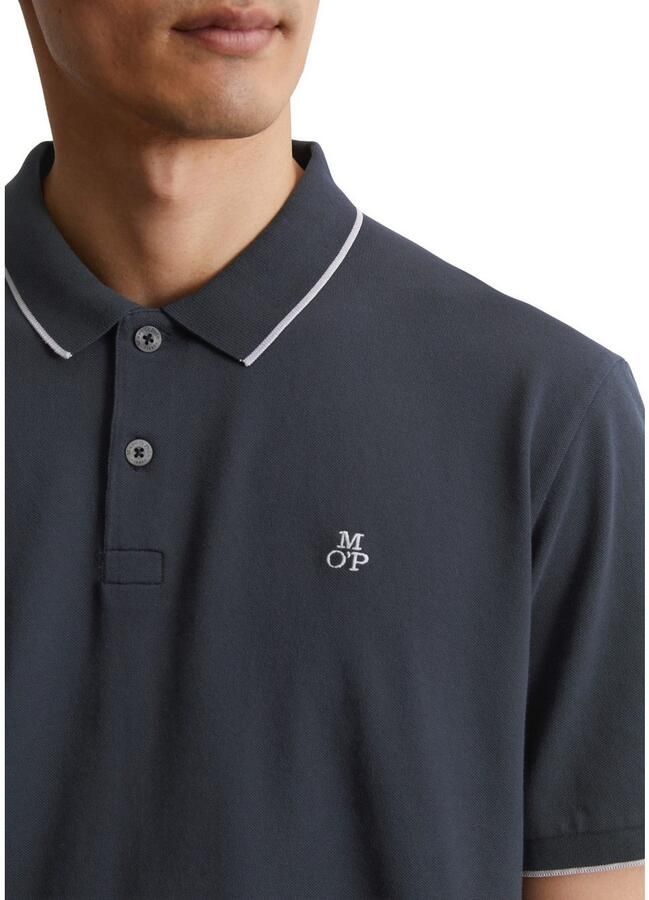 Marc O'Polo Poloshirt van piqué regular fit contrasterende details - Foto 2