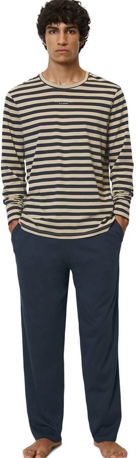 Marc O'Polo Pyjama Mix & Match Cotton met merkembleem op de borst (set 2-delig) - Foto 5