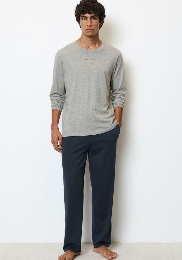 Marc O'Polo Pyjama Mix & Match Cotton met merkembleem op de borst (set 2-delig) - Foto 6
