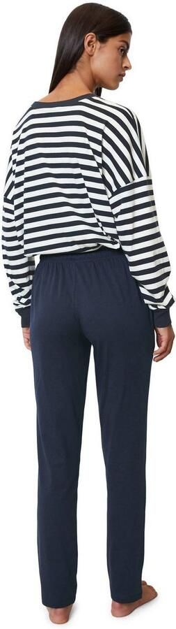 Marc O'Polo Pyjama Mix & Match Cotton-Woven met een logo-opschrift op borsthoogte (set 2-delig) - Foto 4