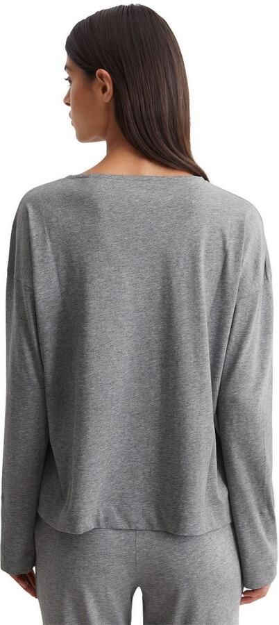 Marc O'Polo Pyjama top Mix & Match Cotton-Woven Ronde hals zijsplitten lange mouwen katoen - Foto 3