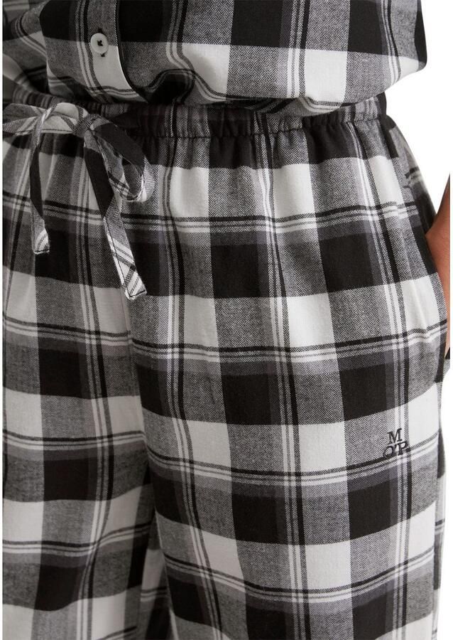 MARC O POLO Loungebroek van flanel van biologisch katoen model 'COZY FLANNEL'