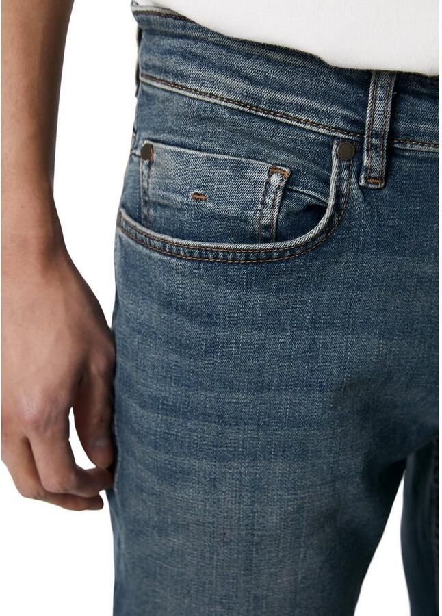Marc O'Polo Regular Fit Cross-Hatch Denim Jeans Blue Heren