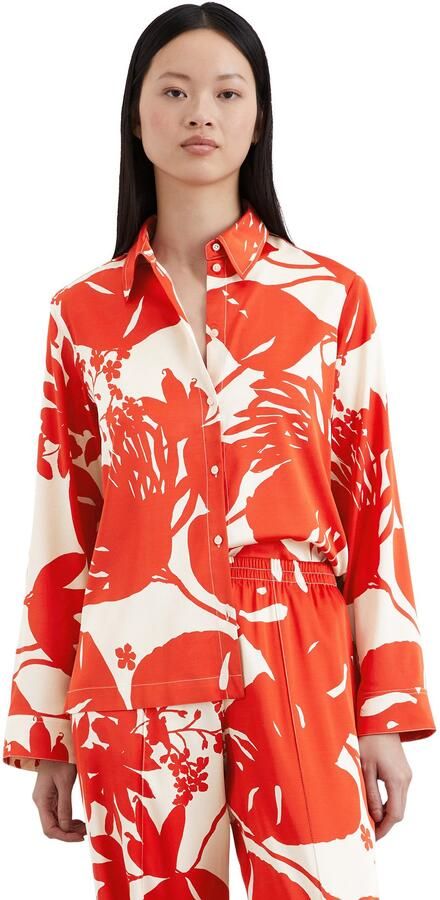 Marc O'Polo Satijnen blouse Zachte zijdeachtige oppervlakte met allover print - Foto 4