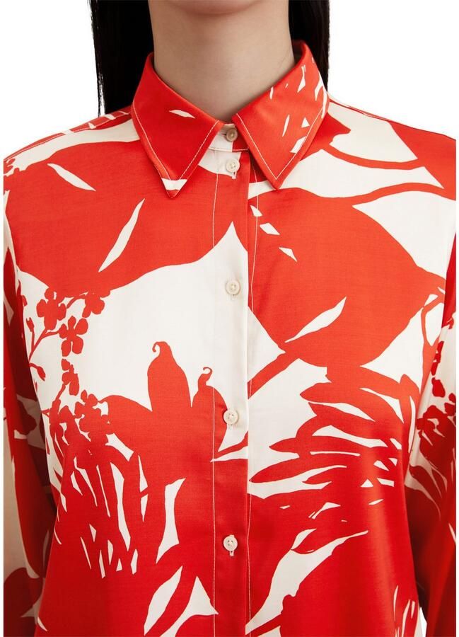 Marc O'Polo Satijnen blouse Zachte zijdeachtige oppervlakte met allover print - Foto 2