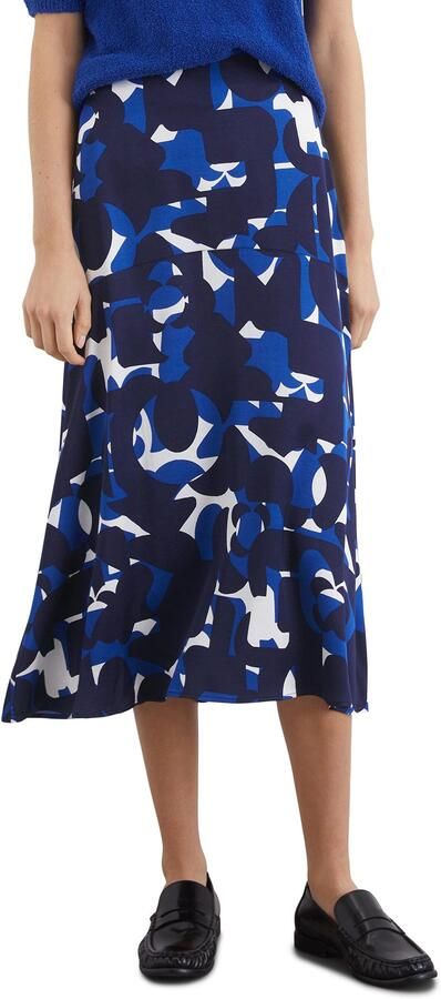 Marc O'Polo Satijnen rok in uitlopende a-lijn gesneden - Foto 4