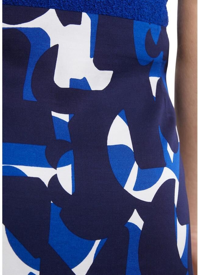 Marc O'Polo Satijnen rok in uitlopende a-lijn gesneden