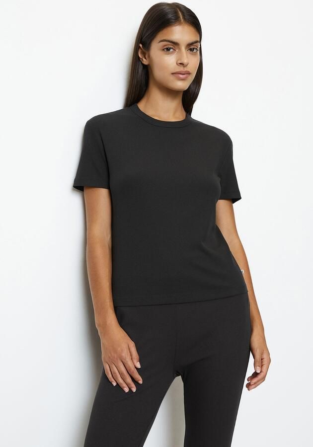 Marc O'Polo Shirt met korte mouwen MODERN MOVE met geribde structuur - Foto 6