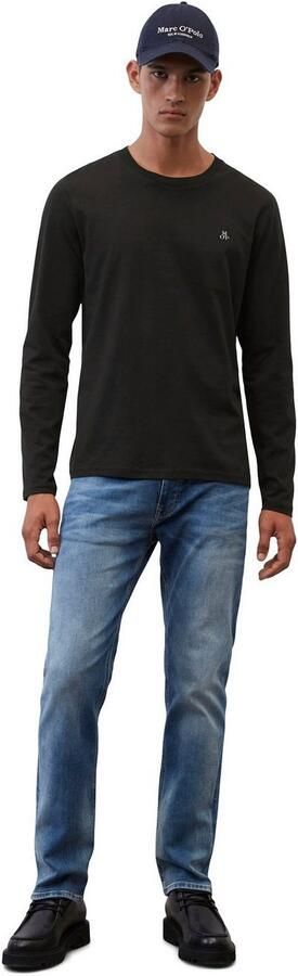 Marc O'Polo Shirt met lange mouwen met subtiele logo-print aan de voorkant - Foto 4