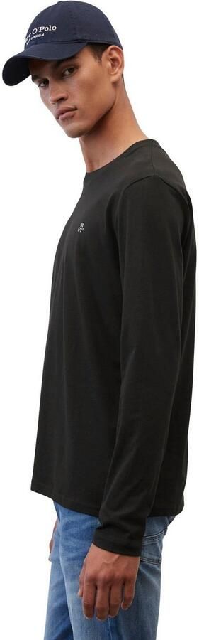 Marc O'Polo Shirt met lange mouwen met subtiele logo-print aan de voorkant - Foto 3