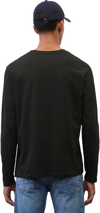 Marc O'Polo Shirt met lange mouwen met subtiele logo-print aan de voorkant - Foto 2