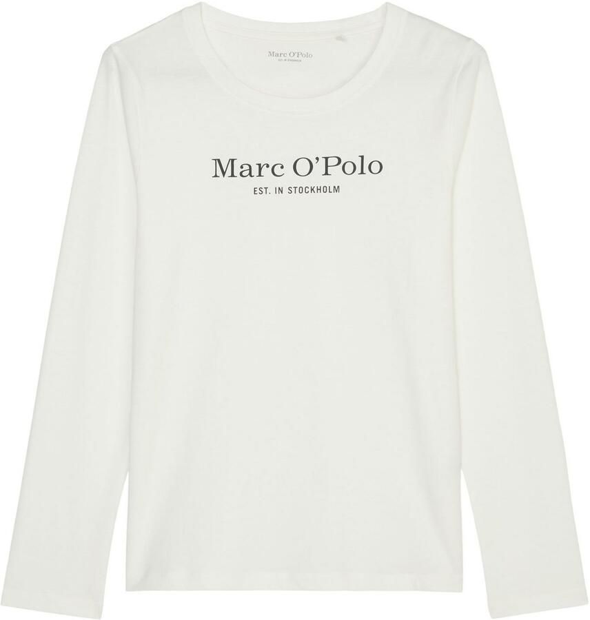 Marc O'Polo Shirt met lange mouwen Mix & Match Cotton Ronde hals Single Jersey katoen lange mouwen Regular Fit
