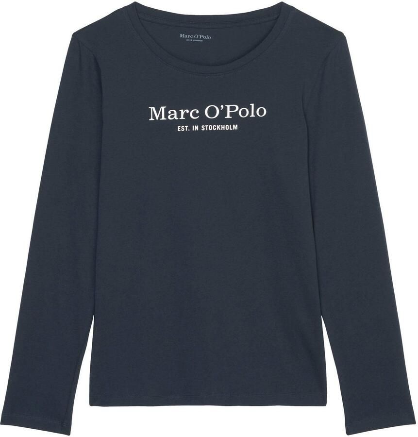 Marc O'Polo Shirt met lange mouwen Mix & Match Cotton Ronde hals Single Jersey katoen lange mouwen Regular Fit