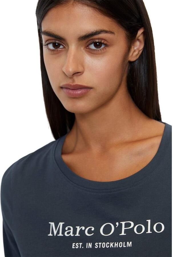 Marc O'Polo Shirt met lange mouwen Mix & Match Cotton Ronde hals Single Jersey katoen lange mouwen Regular Fit - Foto 4