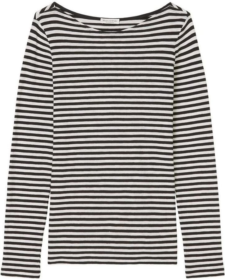 Marc O'Polo Shirt met lange mouwen van biologisch katoen