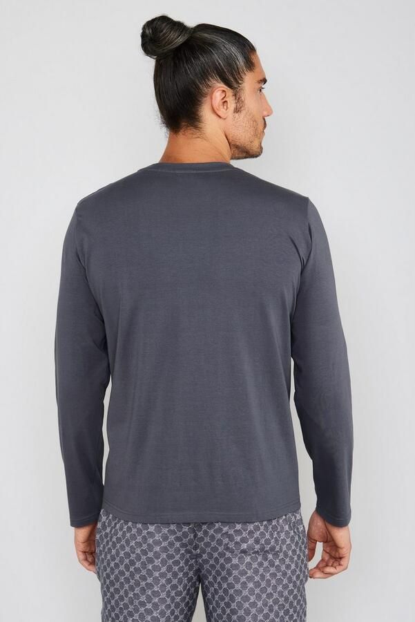 Marc O'Polo Shirt met lange mouwen Ronde hals lange mouw katoenmix Regular Fit - Foto 3