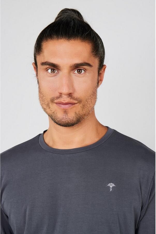 Marc O'Polo Shirt met lange mouwen Ronde hals lange mouw katoenmix Regular Fit - Foto 2