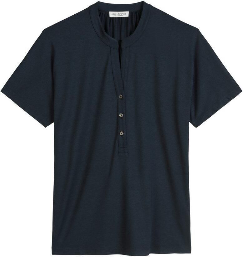 Marc O'Polo Shirt met staande kraag met knoopsluiting