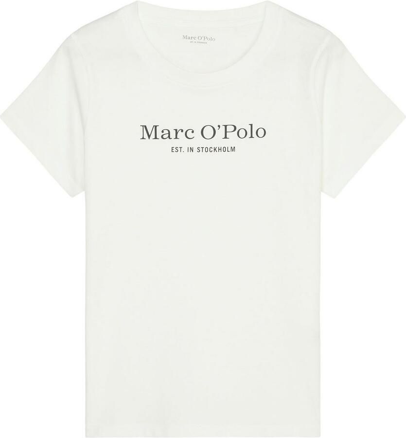 Marc O'Polo Shirt voor eronder Mix & Match Cotton-Woven met logoprint op borsthoogte