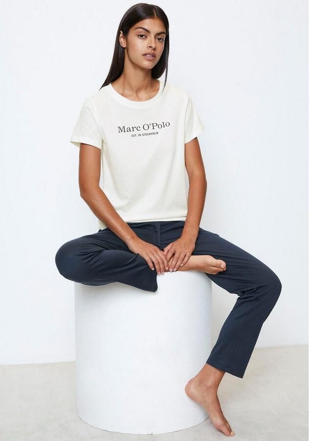 Marc O'Polo Shirt voor eronder Mix & Match Cotton-Woven met logoprint op borsthoogte - Foto 2