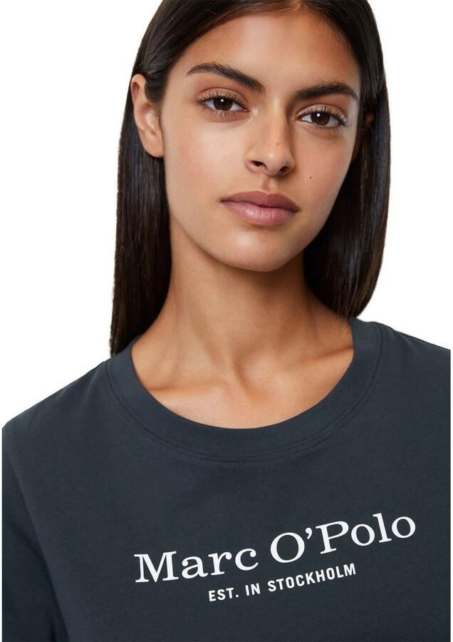 Marc O'Polo Shirt voor eronder Mix & Match Cotton-Woven met logoprint op borsthoogte - Foto 2