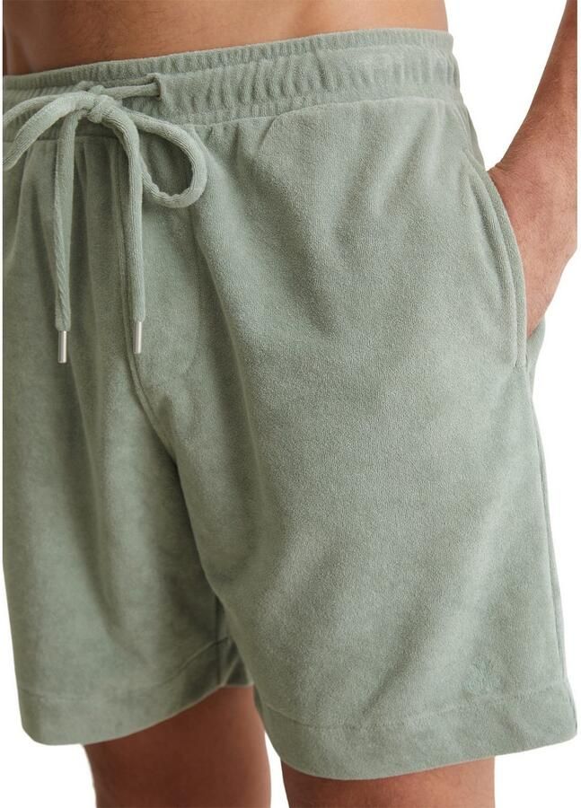 Marc O'Polo Short Terry Towel Met bindband en trekkoord