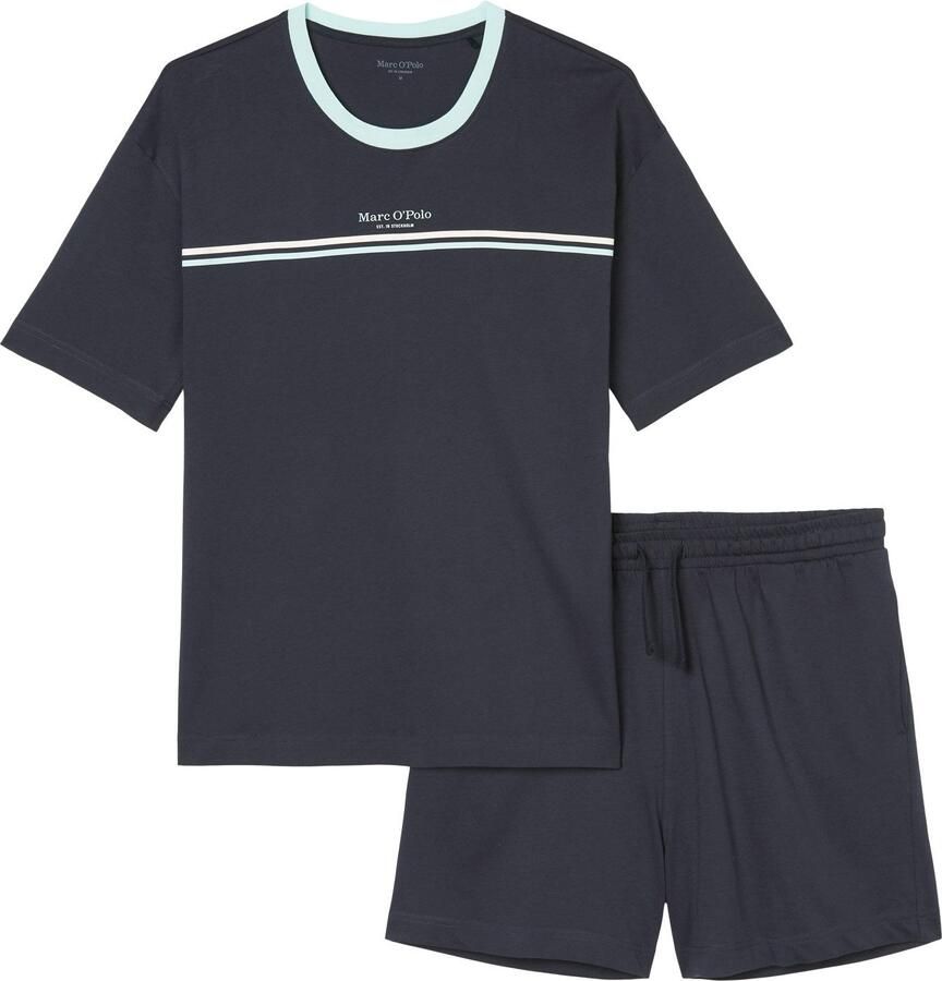 Marc O'Polo Shortama Mix & Match Cotton met t-shirt en shorts (2-delig) - Foto 2