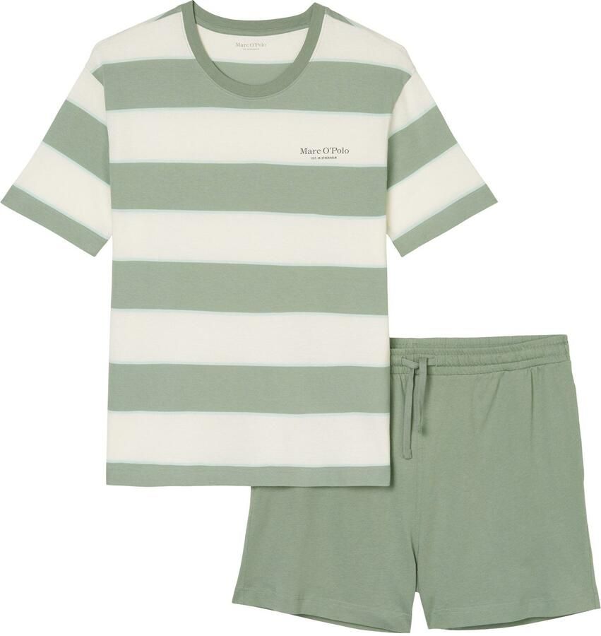 Marc O'Polo Shortama Mix & Match Cotton met t-shirt en shorts (2-delig) - Foto 2