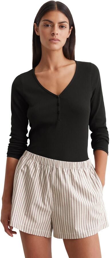 Marc O'Polo Shortama Mix & Match Cotton-Woven met stijlvol streepdesign (2-delig) - Foto 5