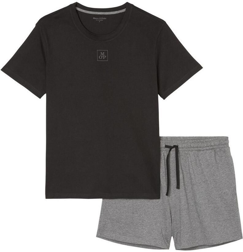 Marc O'Polo Shortama Mix N Match Cotton Katoen jersey kwaliteit comfortabel korte mouwen (2-delig)