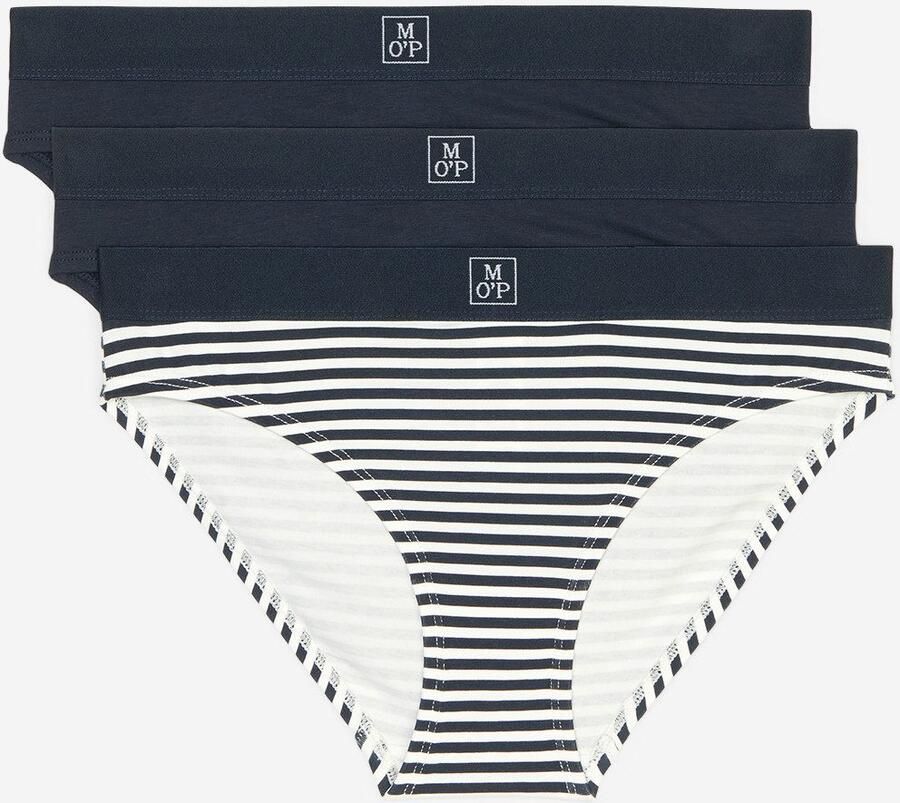 Marc O'Polo Slip met elastische band met logo in een set van 3 stuks - Foto 4