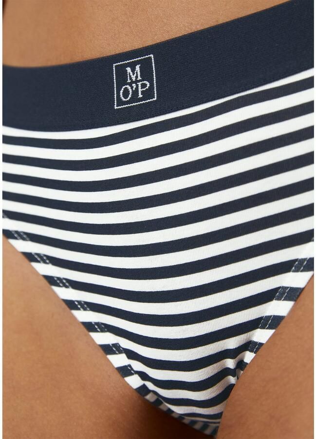 Marc O'Polo Slip met elastische band met logo in een set van 3 stuks