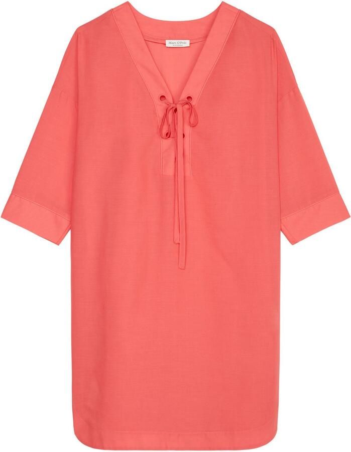 Marc O'Polo Strandjurk lichte tuniekjurk zijspliten v-hals