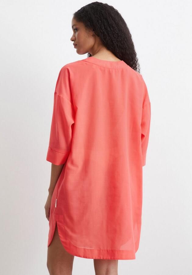 Marc O'Polo Strandjurk lichte tuniekjurk zijspliten v-hals - Foto 3