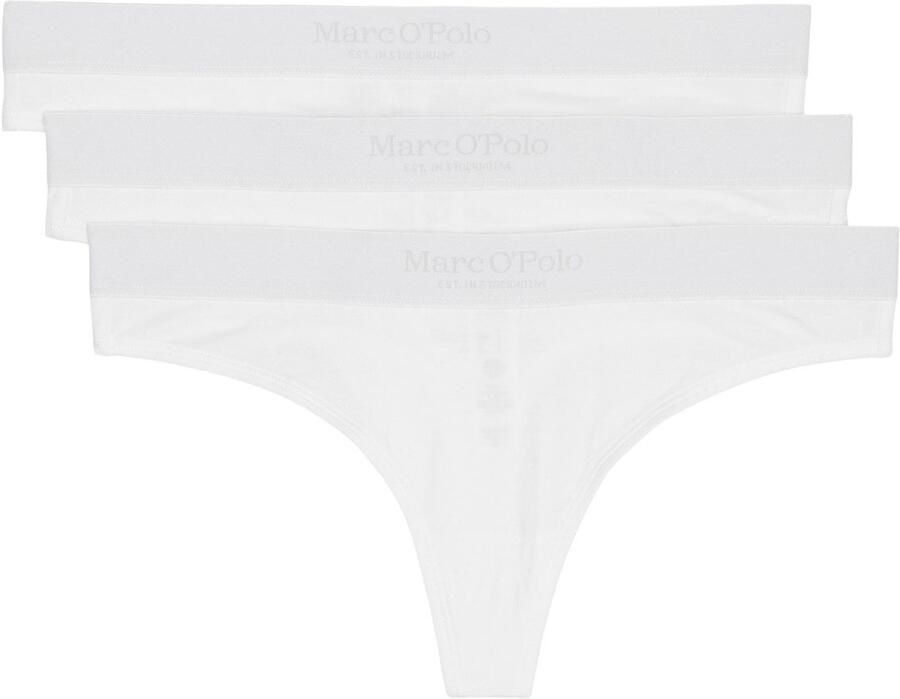 Marc O'Polo String met elastische band met logo in een set van 3 stuks - Foto 4