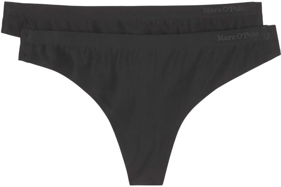 Marc O'Polo Stringtanga SECOND SKIN met logo-opdruk in de elastische tailleband (Set van 2) - Foto 5