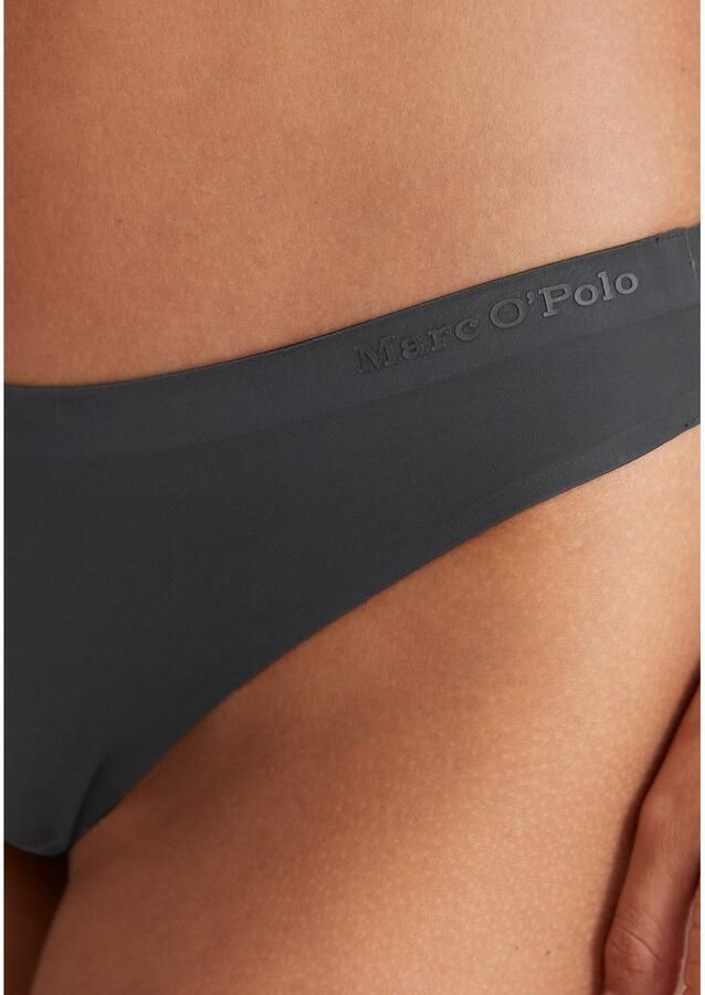 Marc O'Polo Stringtanga SECOND SKIN met logo-opdruk in de elastische tailleband (Set van 2) - Foto 2