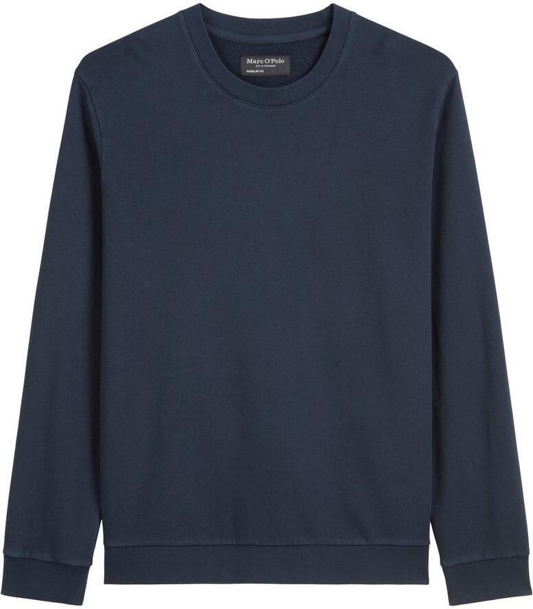 Marc O'Polo Sweatshirt Basic met ribboorden regular lichte zomer-sweatstof