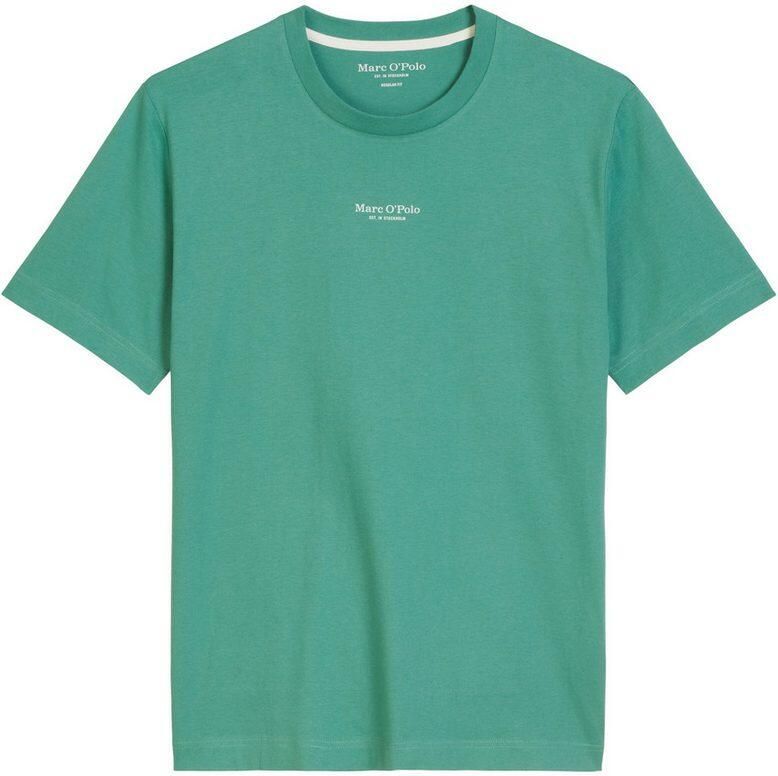 Marc O'Polo T-shirt een klein bescheiden logo in contrastkleur siert de borst