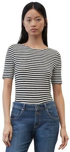 Marc O'Polo T-shirt met streepmotief - Foto 4