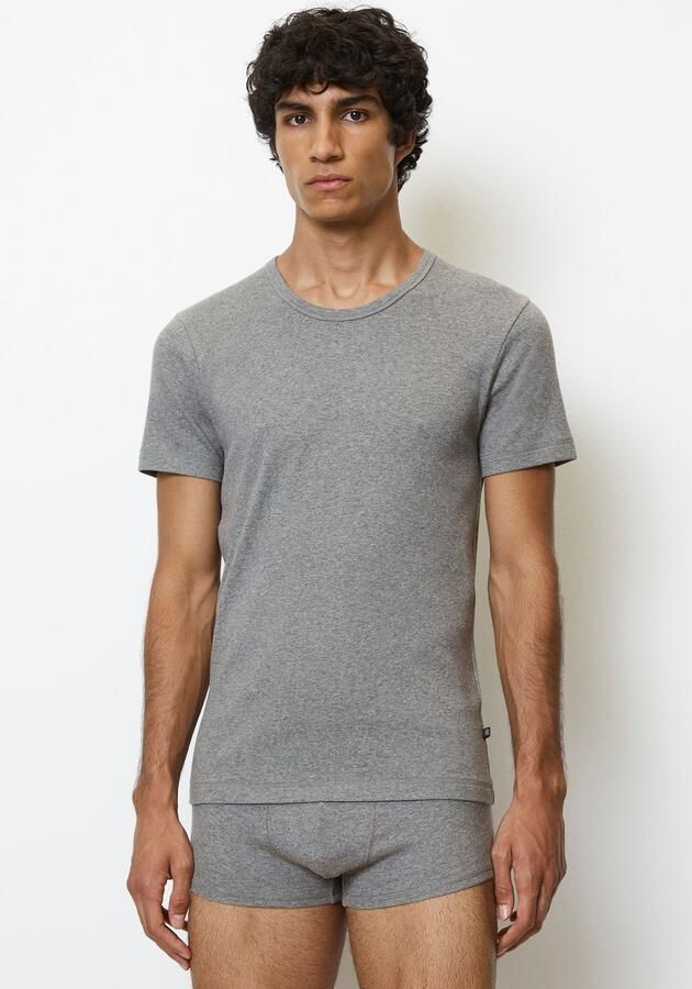 Marc O'Polo T-shirt Iconic rib met figuuraccentuerende pasvorm (Set van 2) - Foto 6