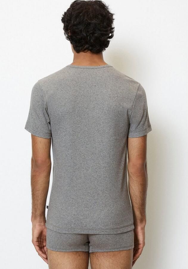 Marc O'Polo T-shirt Iconic rib met figuuraccentuerende pasvorm (Set van 2) - Foto 4